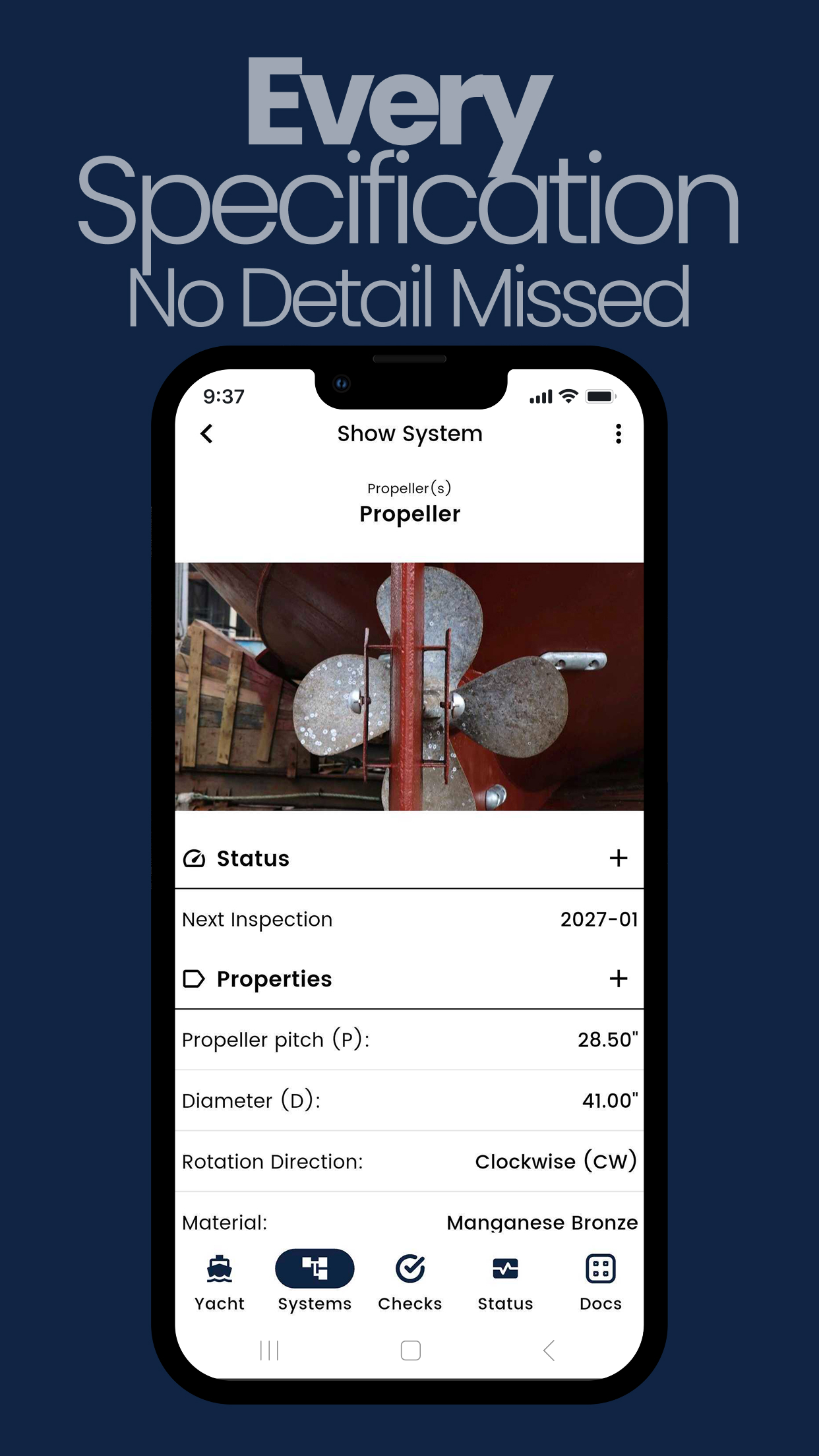 Every Specification No Detail Missed