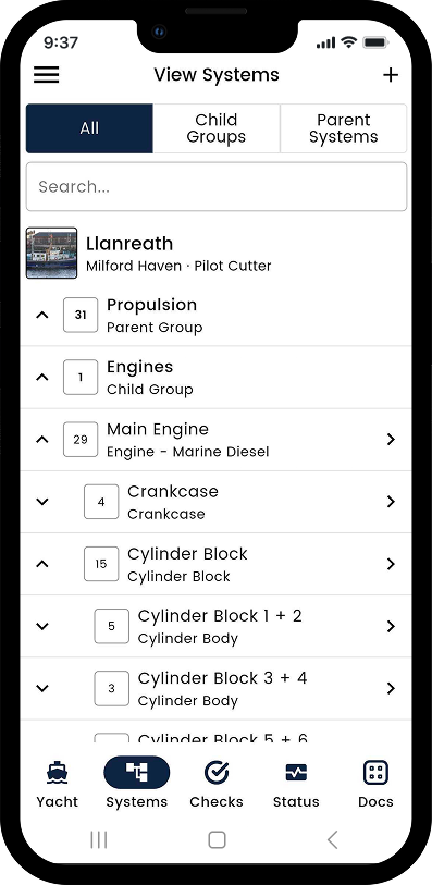 YachtPrep Systems View