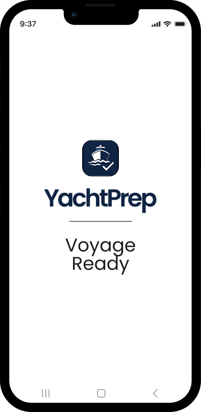 YachtPrep app — Voyage Ready splash screen